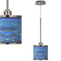 Lagos Mosaic Giclee Glow Mini Pendant Light