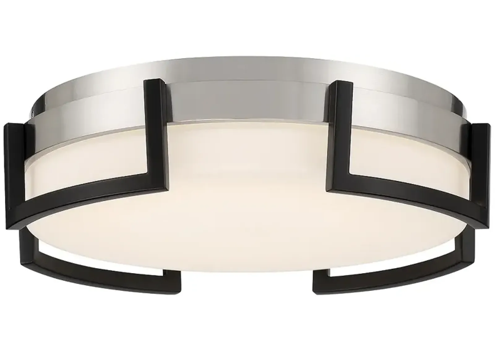 George Kovacs Bezel Set LED Coal Finish Flush Mount