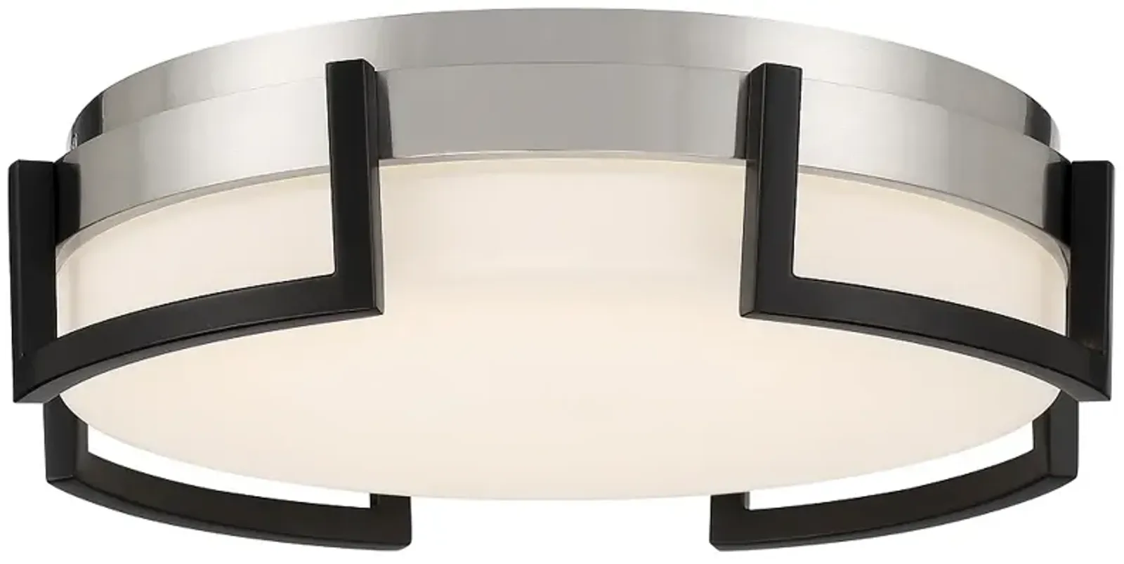 George Kovacs Bezel Set LED Coal Finish Flush Mount