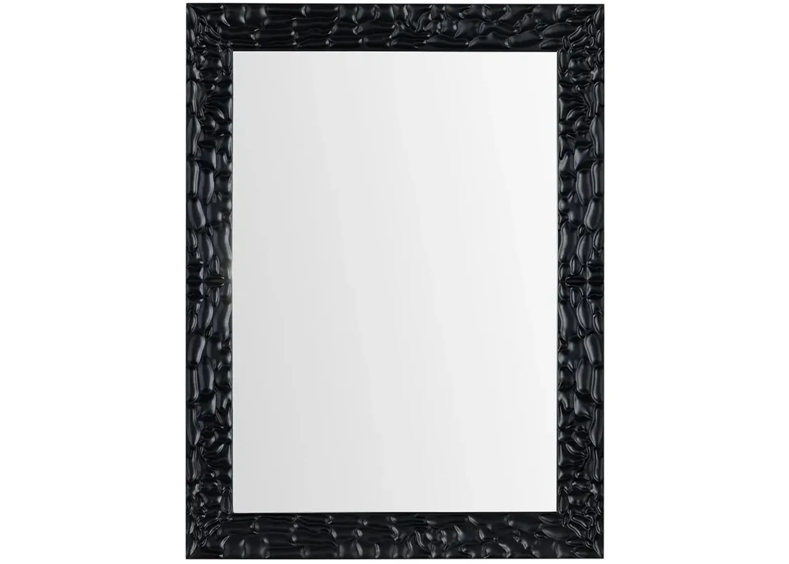 Dalton I Textured Frame Wall Mirror - Black