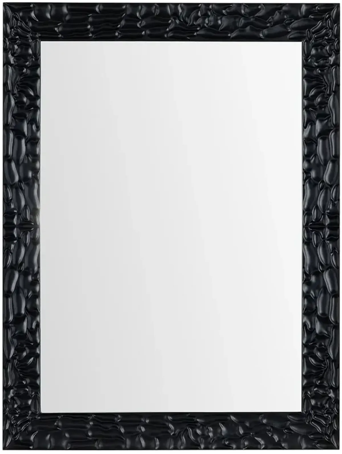 Dalton I Textured Frame Wall Mirror - Black