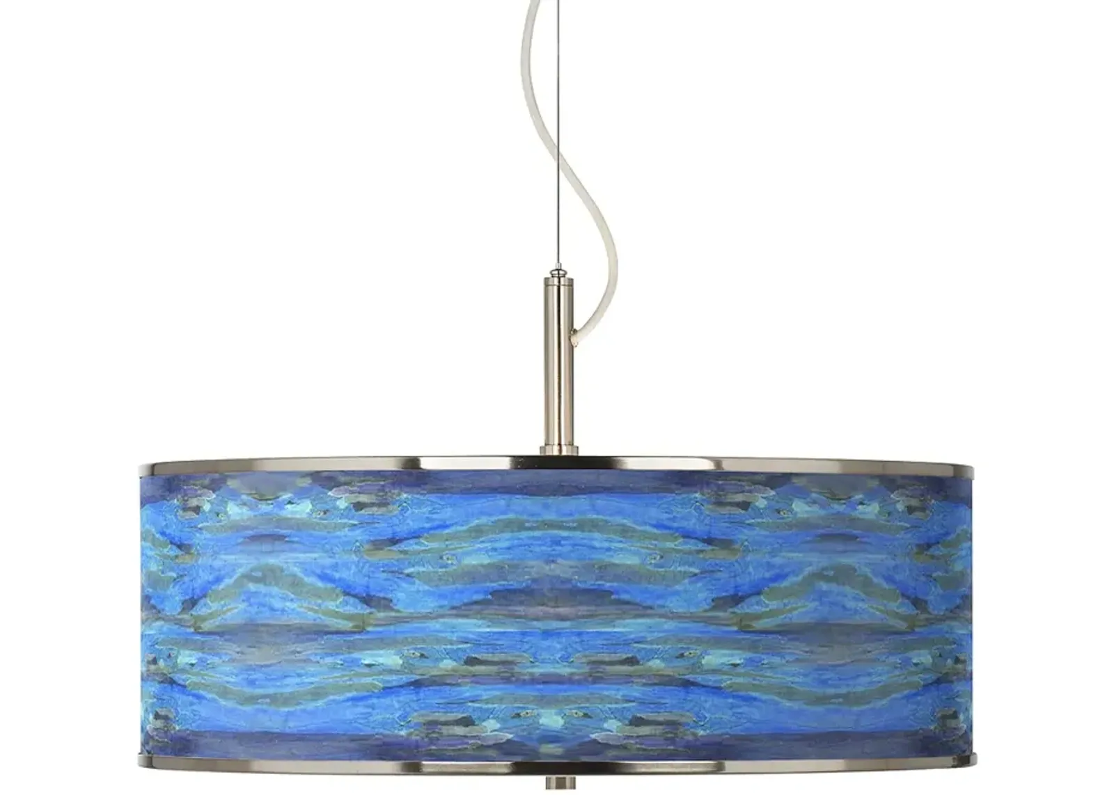 Oceanside Giclee Glow 20" Wide Modern Coastal Pendant Light