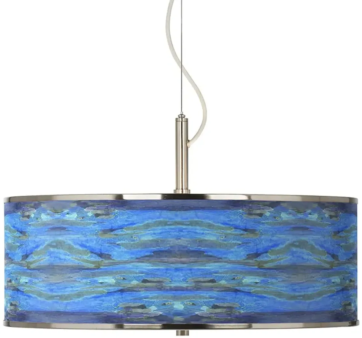 Oceanside Giclee Glow 20" Wide Modern Coastal Pendant Light