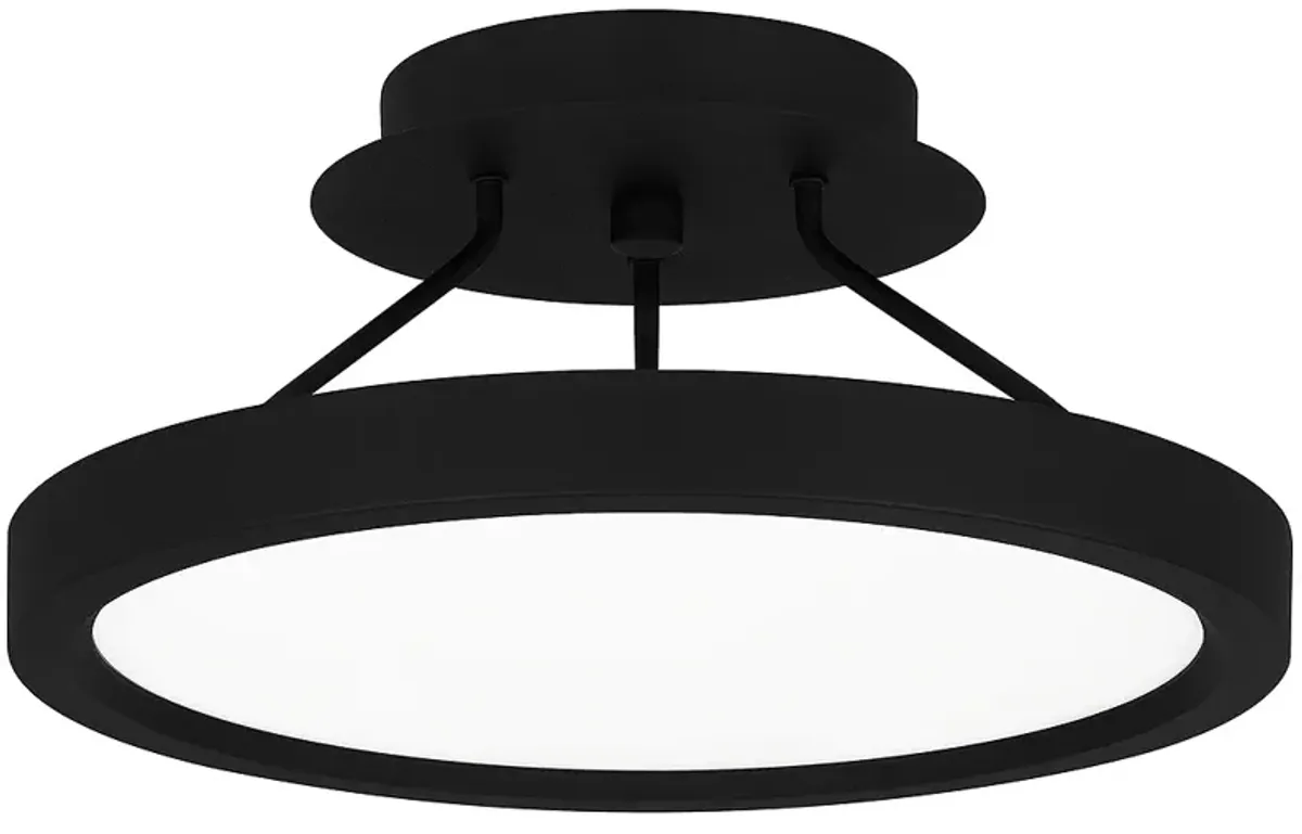 Outskirts Integrated LED Earth Black Semi-Flush Mount