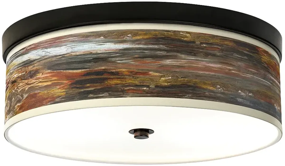Giclee Gallery 14" Wide Embracing Change Shade LED Ceiling Light