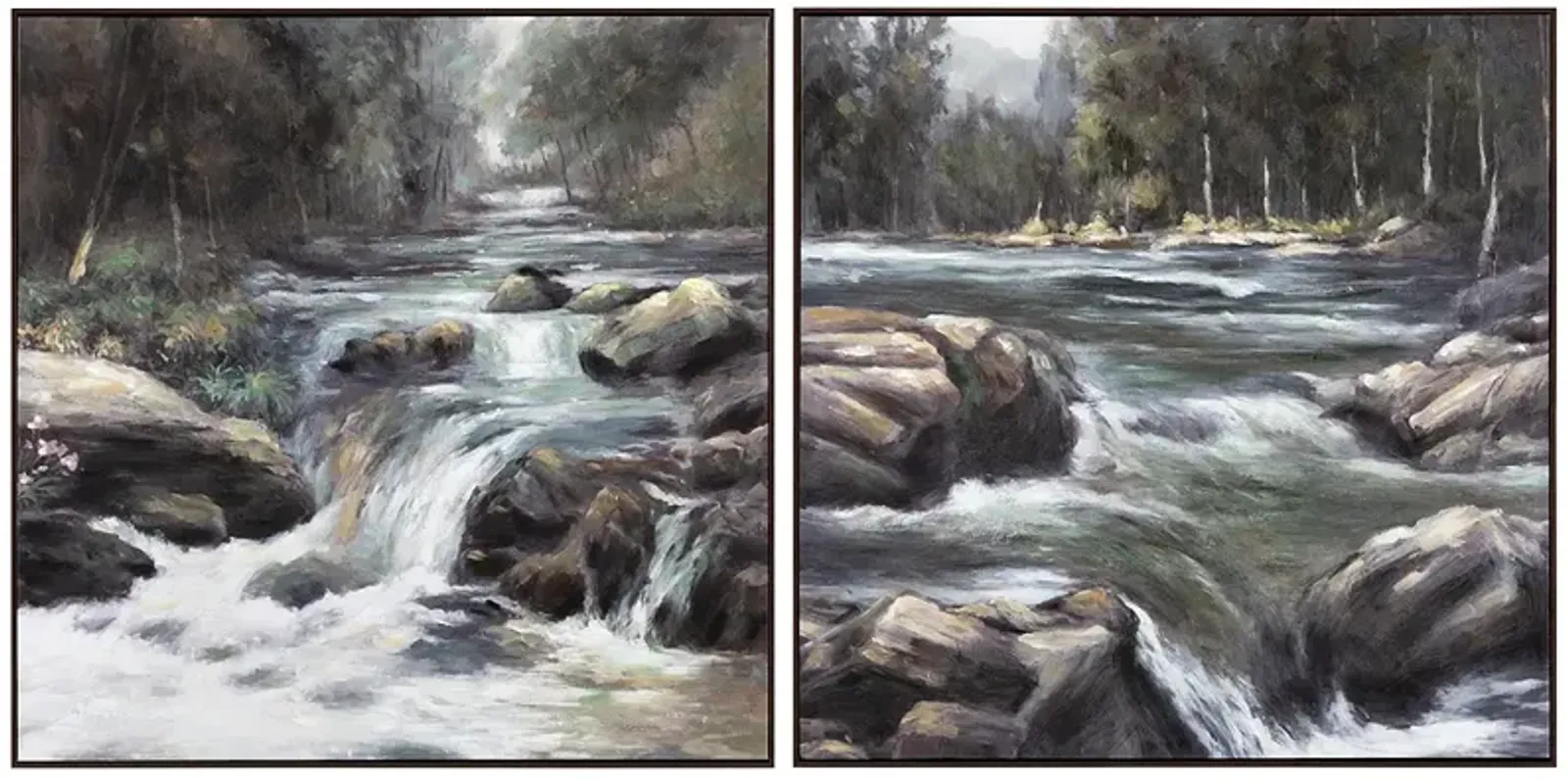 Rapids Framed Canvas Set of 2