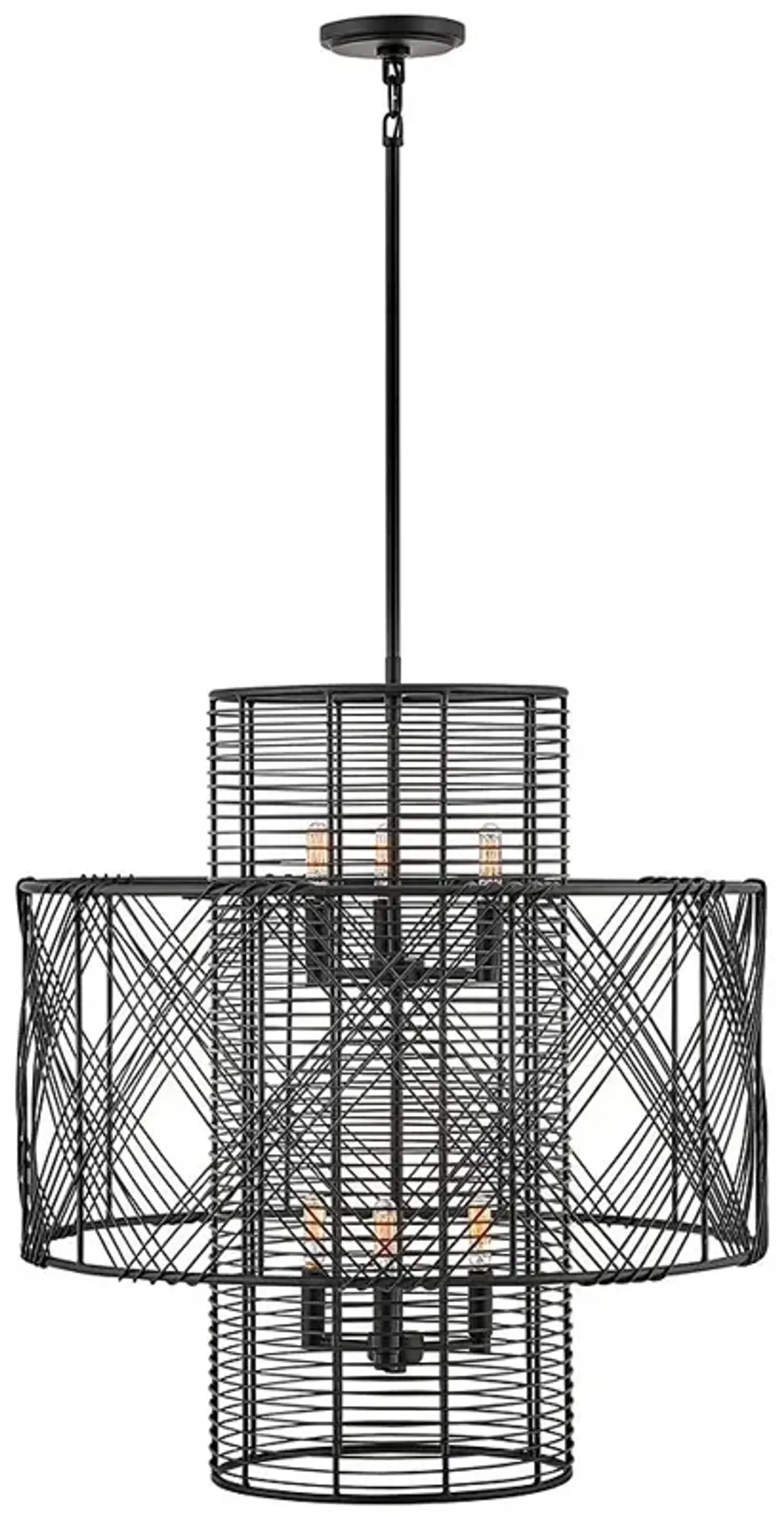 Nikko 26" Wide Black Chandelier by Hinkley Lighting