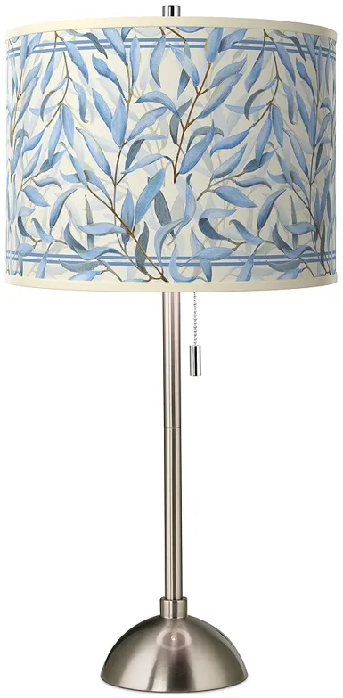 Amity Giclee Brushed Nickel Table Lamp