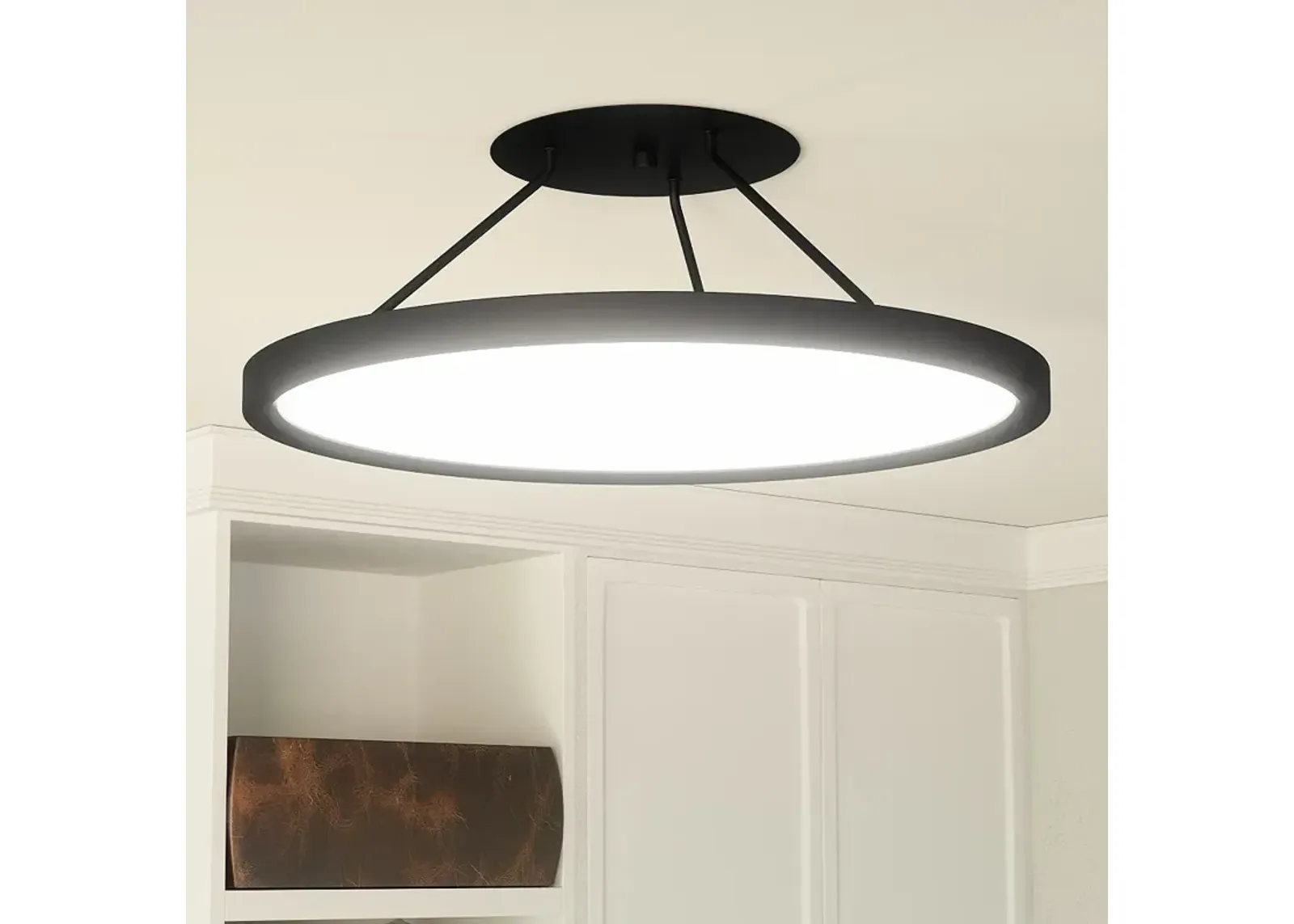 Quoizel Outskirts 20" Wide Earth Black LED Ceiling Light