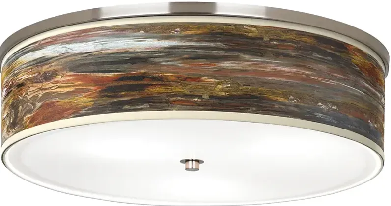 Embracing Change Giclee Nickel 20 1/4" Wide Ceiling Light