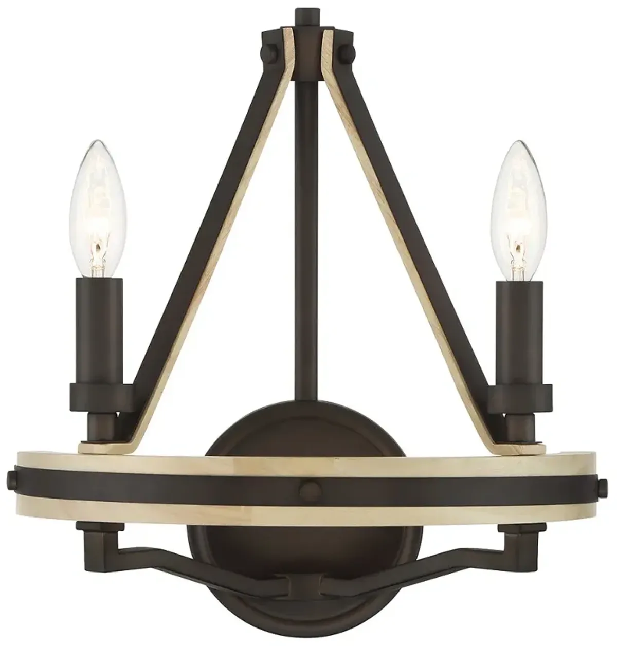Minka Lavery Sonoma 2-Light 13-in Dark Bronze Indoor Wall Sconce
