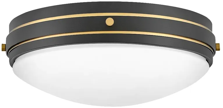 Foyer Oliver-Medium Flush Mount-Black