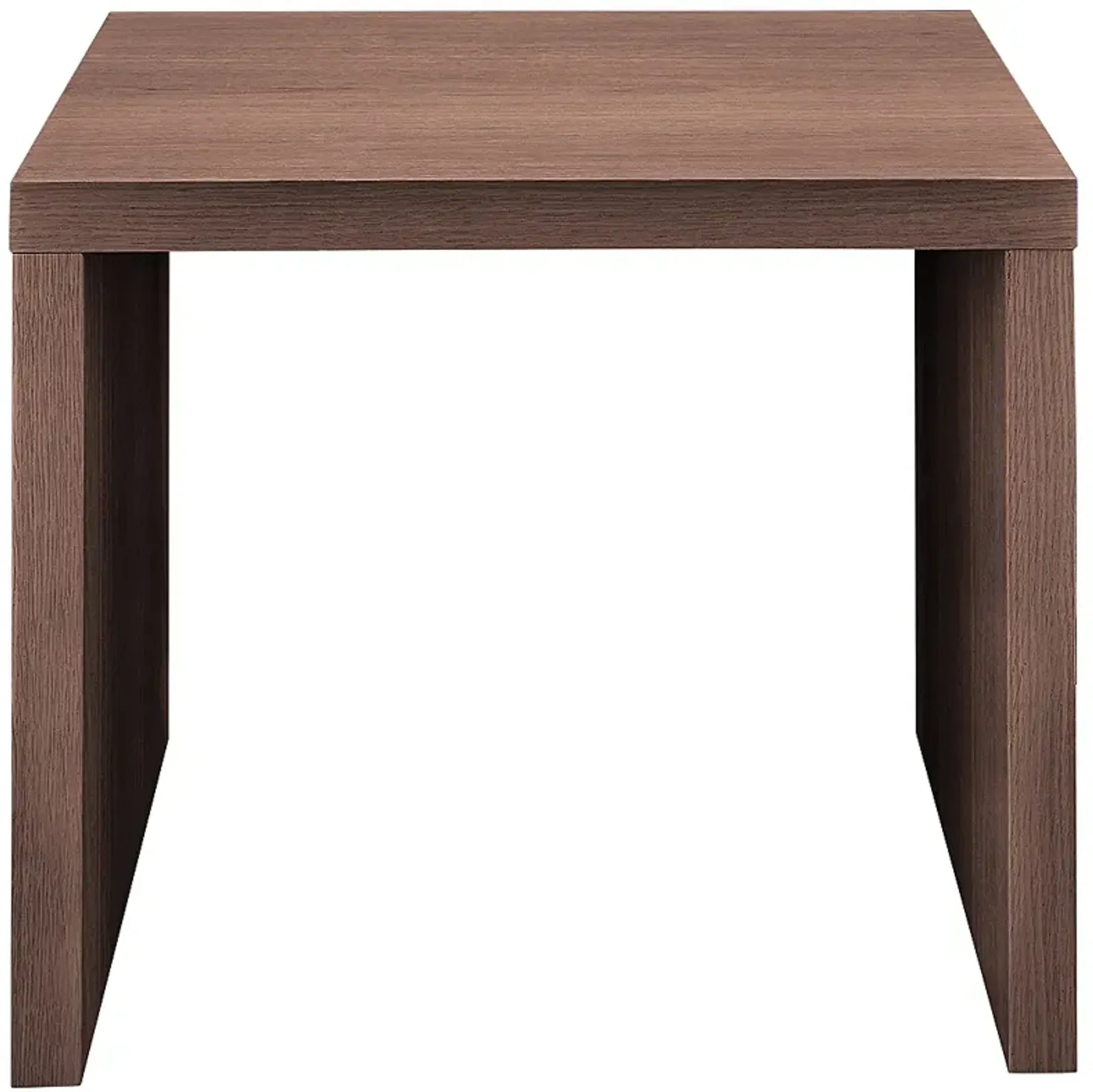 Abby 23 3/4"W American Walnut Veneer Wood Square Side Table