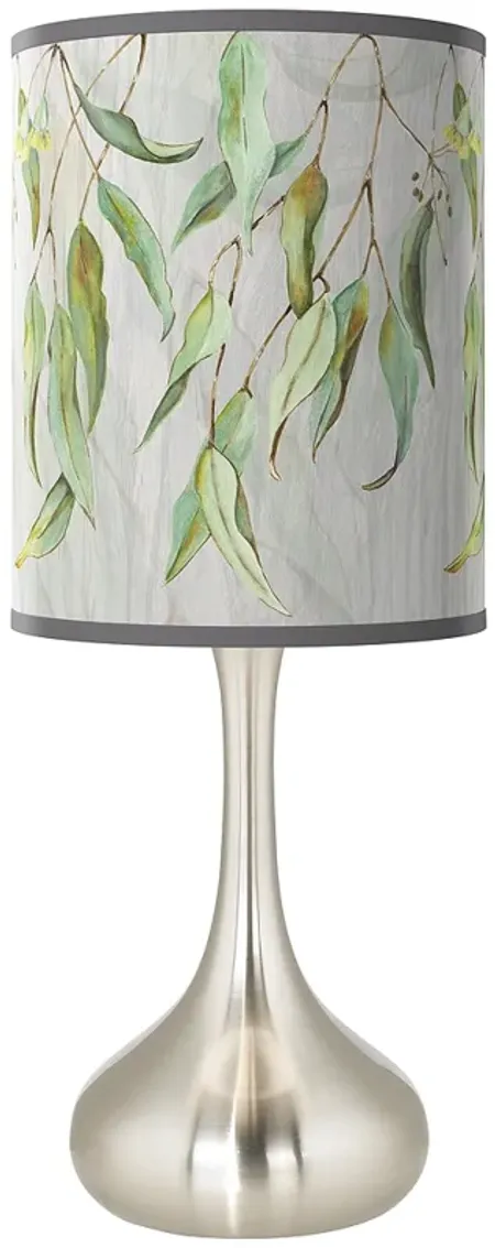 Eucalyptus Giclee Droplet Table Lamp