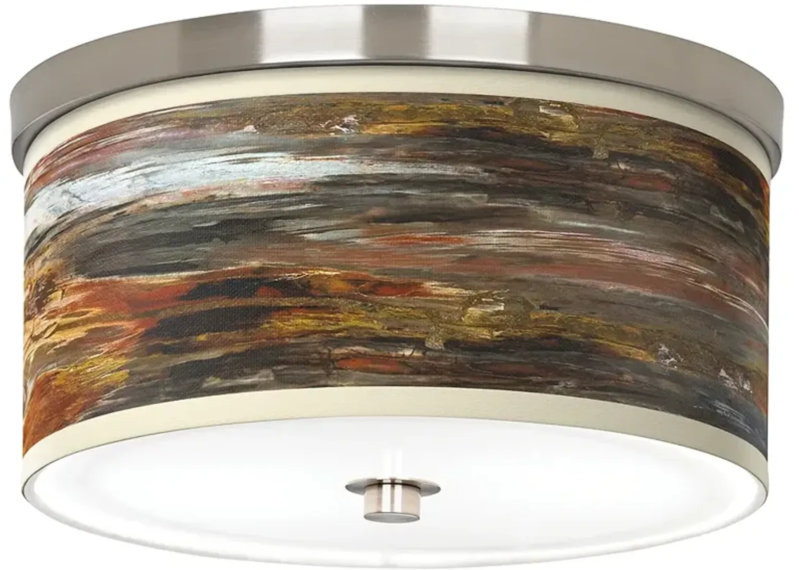 Embracing Change Giclee Nickel 10 1/4" Wide Ceiling Light