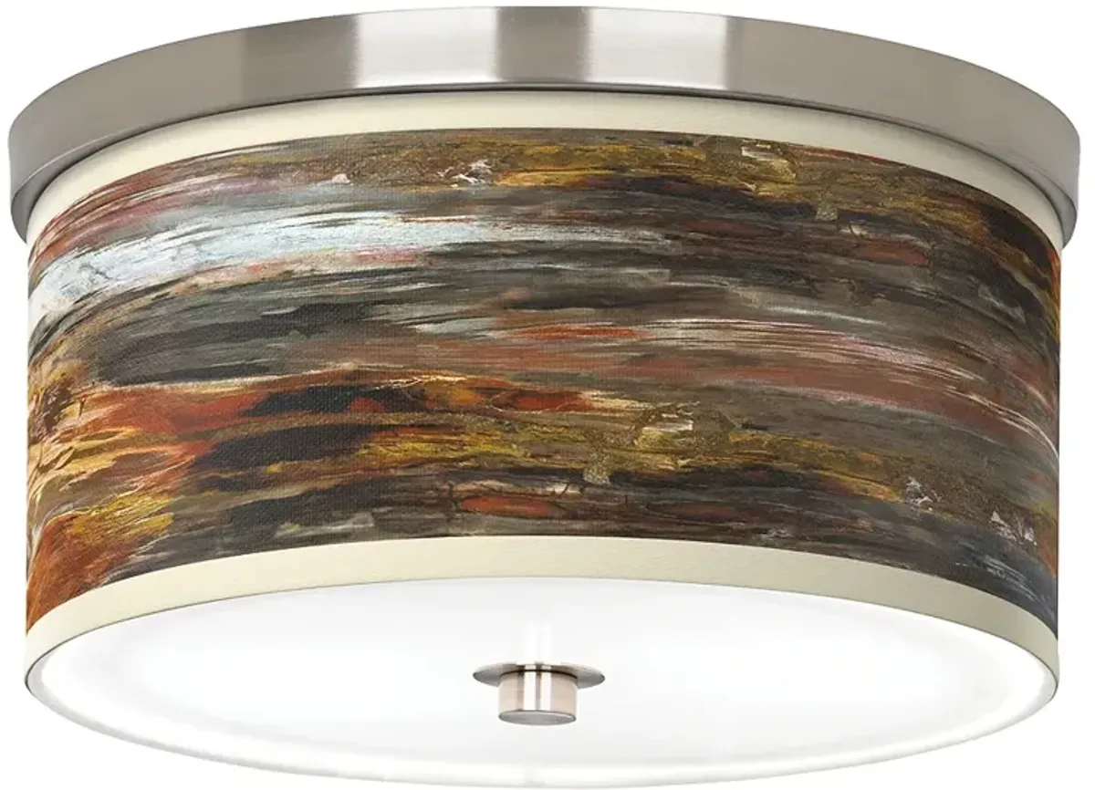 Embracing Change Giclee Nickel 10 1/4" Wide Ceiling Light