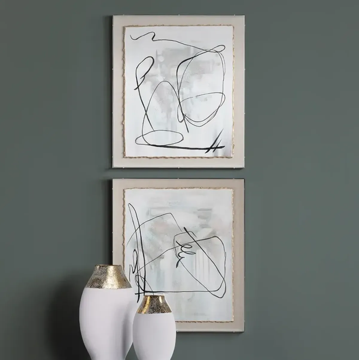 Waldorf 3 28" High 2-Piece Acrylic Wall Art Set