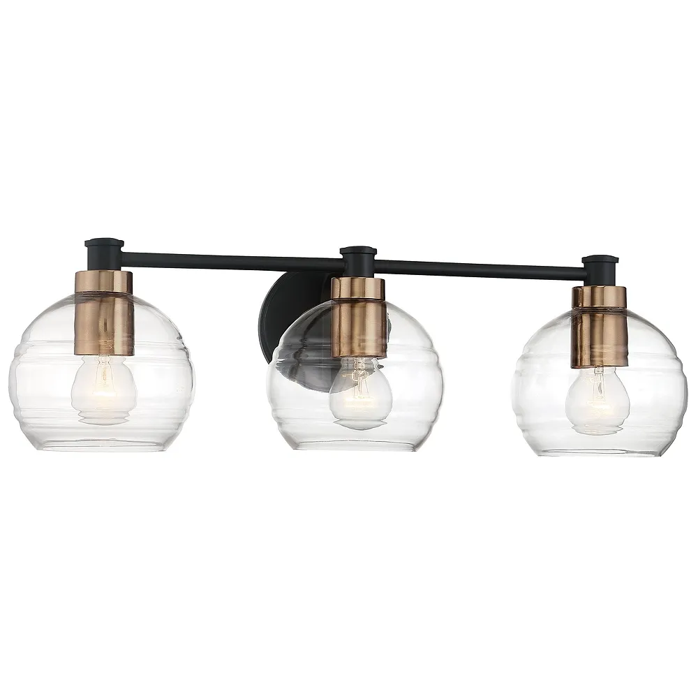 Minka-Lavery  Keyport 3-Light Sand Coal and Brass Bath Light