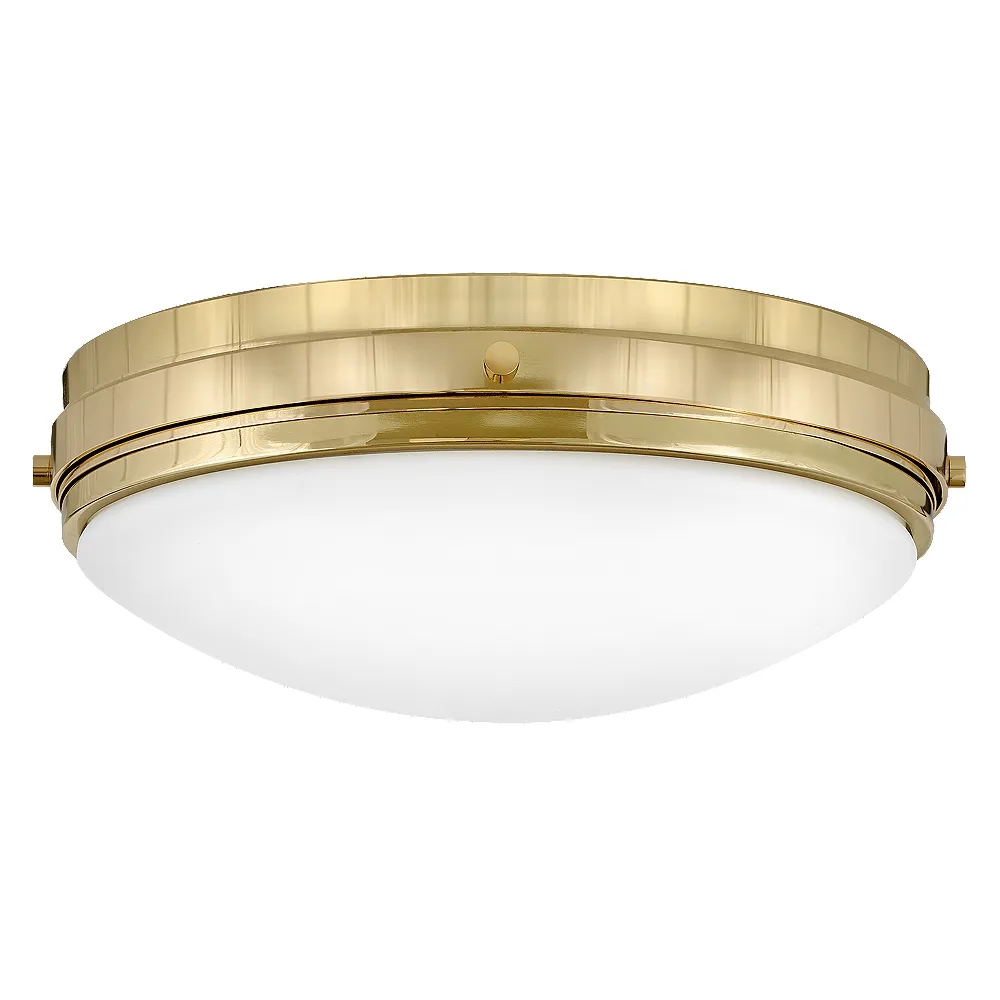 Foyer Oliver-Medium Flush Mount-Bright Brass