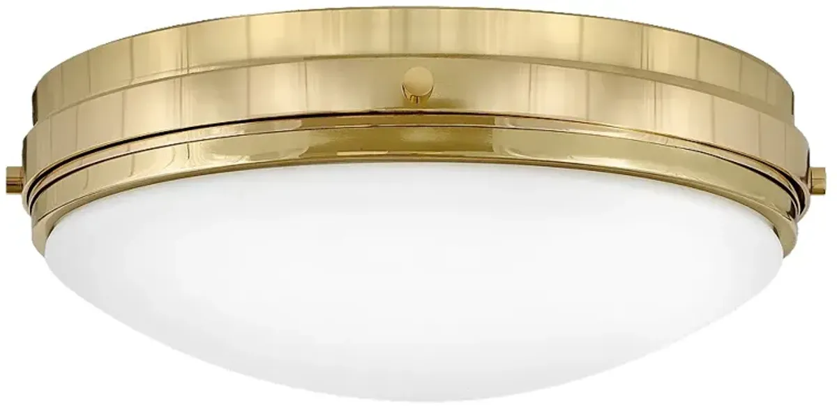 Foyer Oliver-Medium Flush Mount-Bright Brass