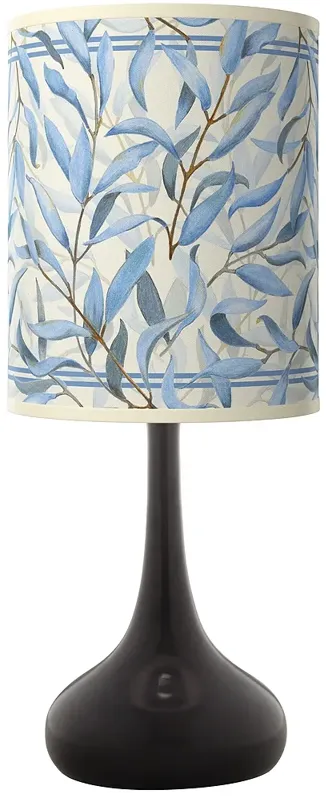 Amity Giclee Black Droplet Table Lamp