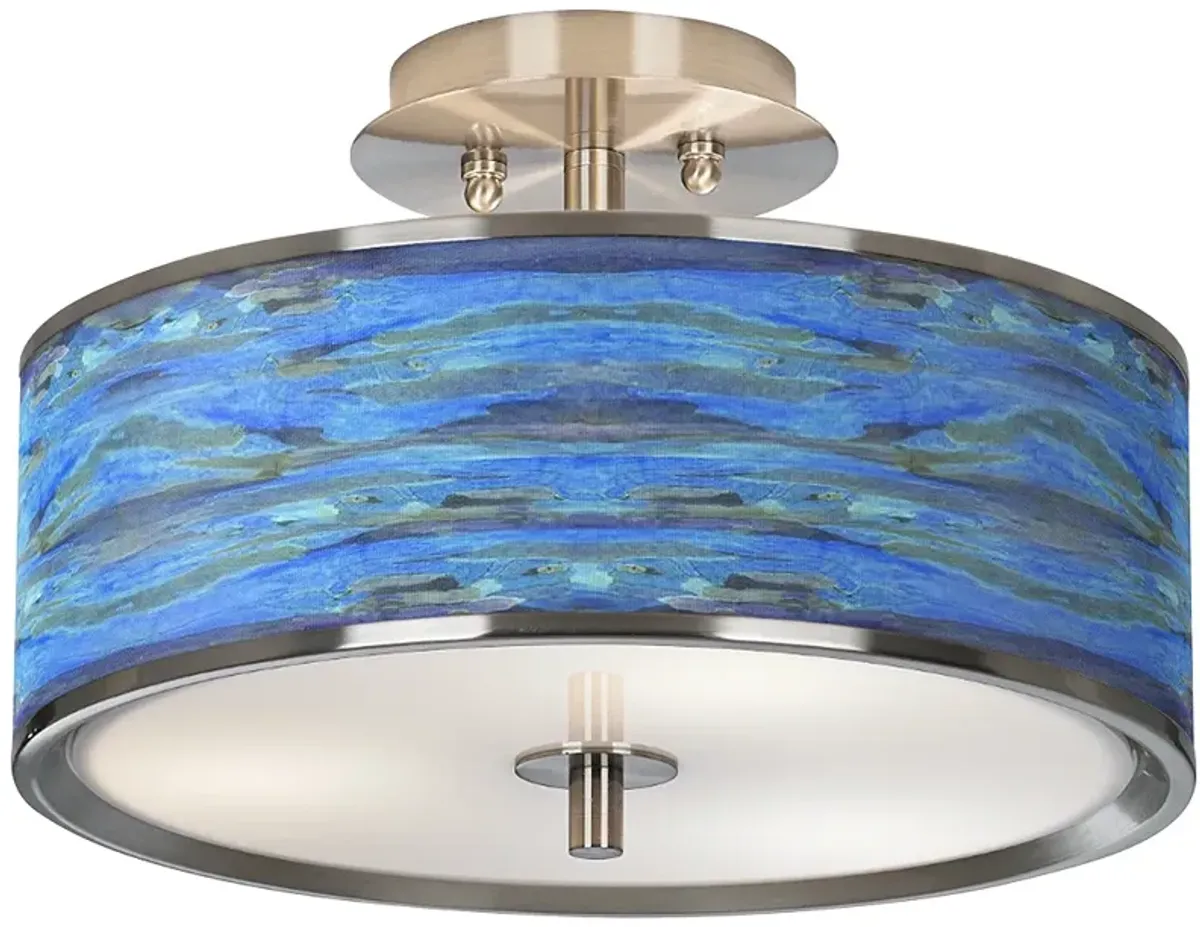 Giclee Glow Oceanside 14" Wide Ceiling Light