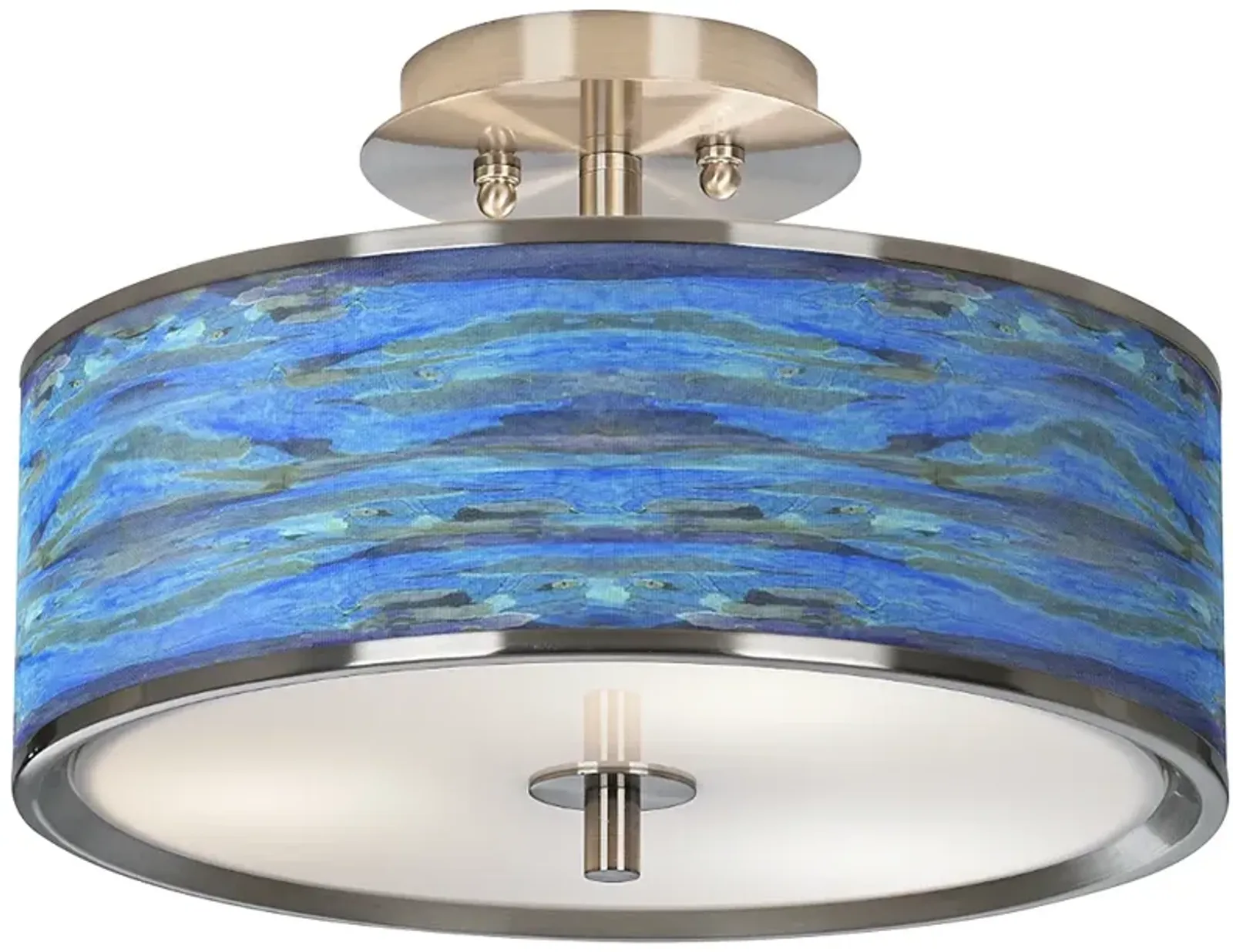 Giclee Glow Oceanside 14" Wide Ceiling Light