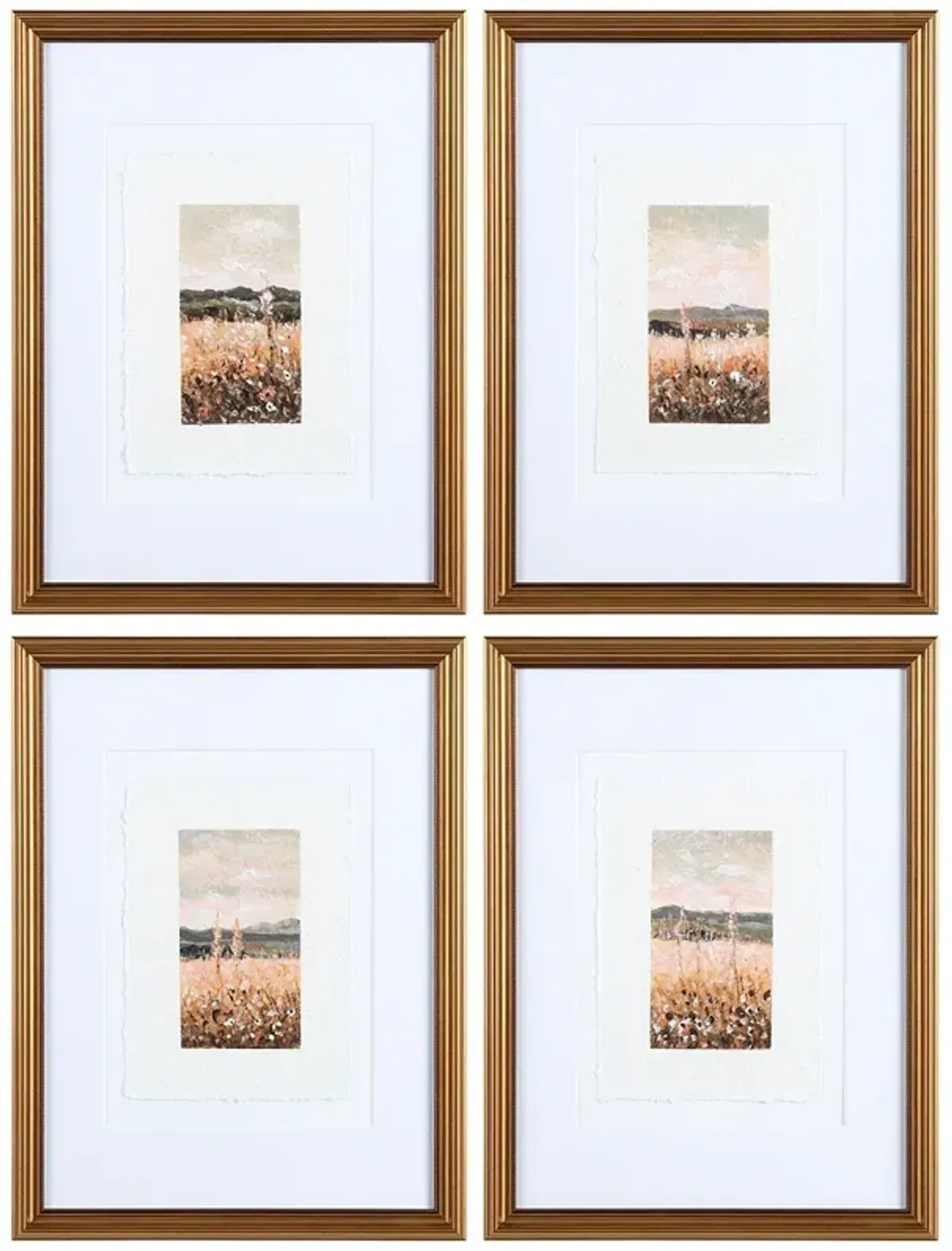 Meadows Framed Wall Art Set of 4