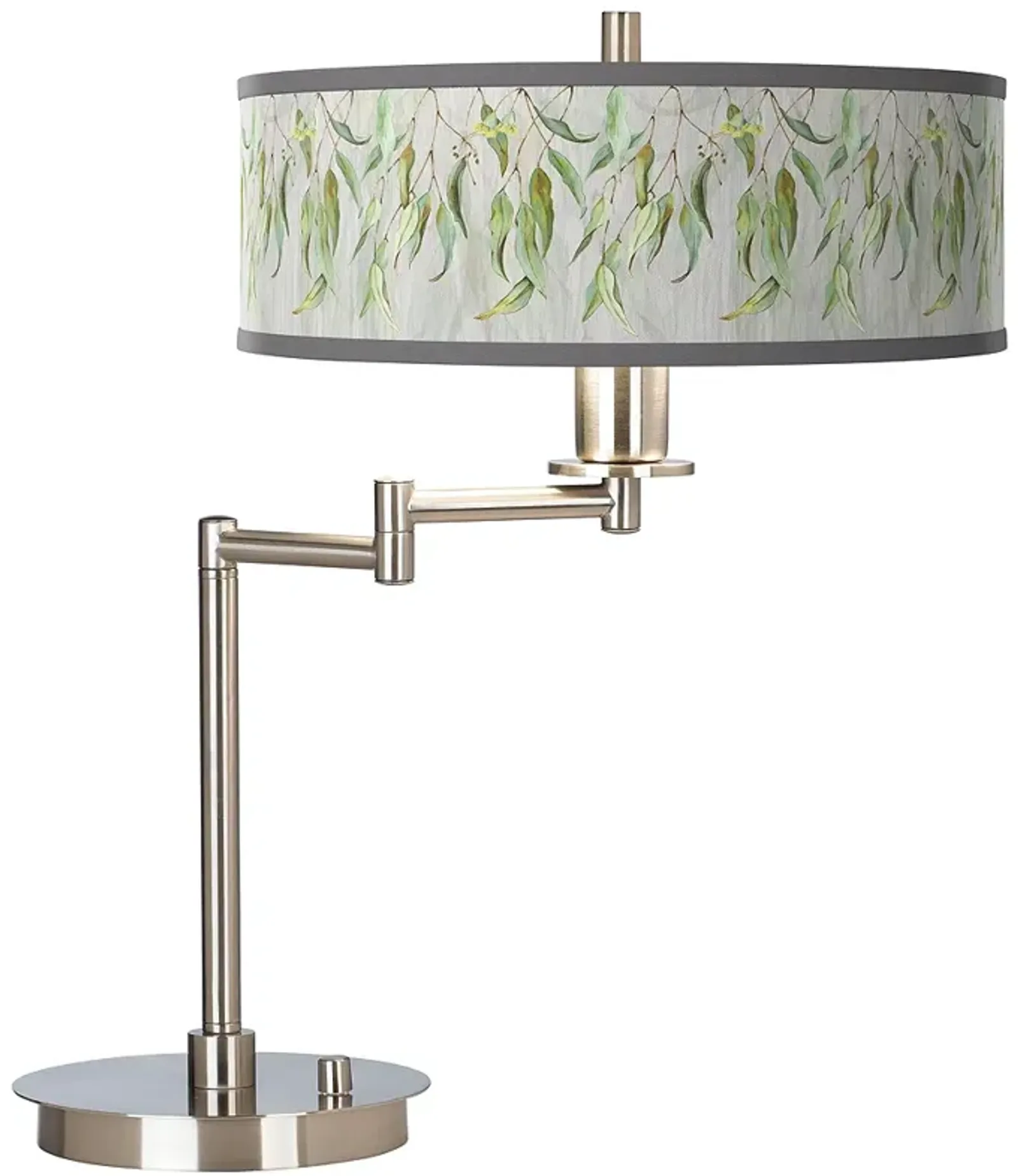 Giclee Gallery 20 1/2" Eucalyptus Shade CFL Swing Arm Desk Lamp