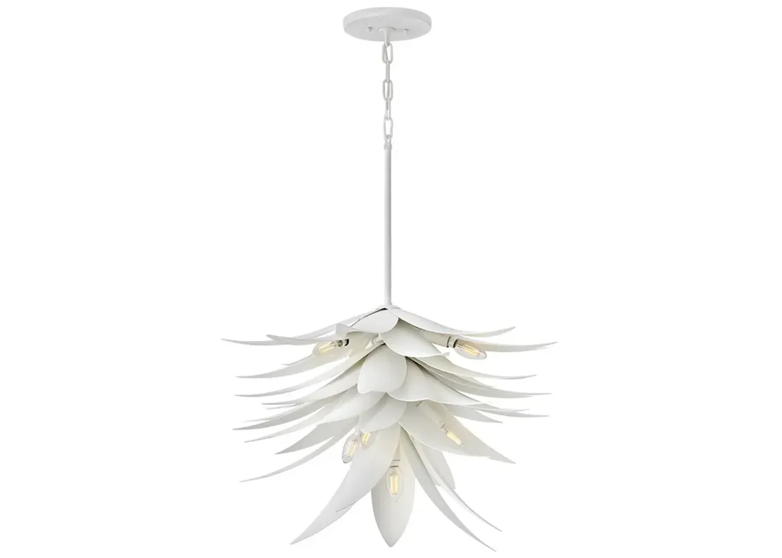 Hinkley - Chandelier Agave Large Single Tier Pendant- Textured Plaster