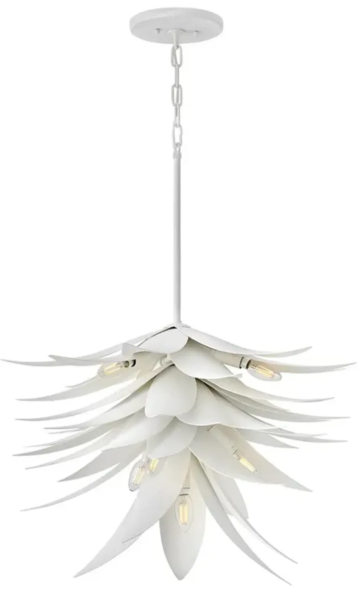 Hinkley - Chandelier Agave Large Single Tier Pendant- Textured Plaster