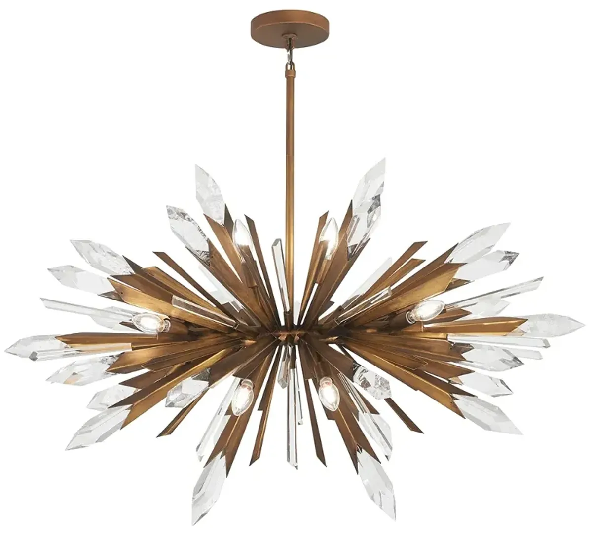 Metropolitan Elsa 12-Light 41.88-in Painted Gold Pendant