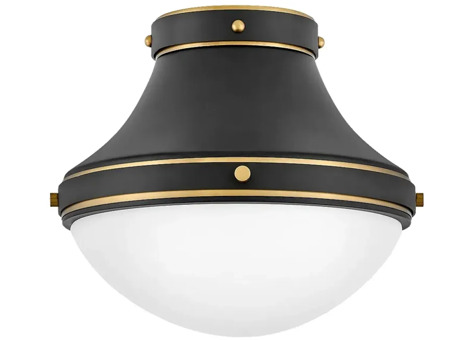 Foyer Oliver-Small Flush Mount-Black