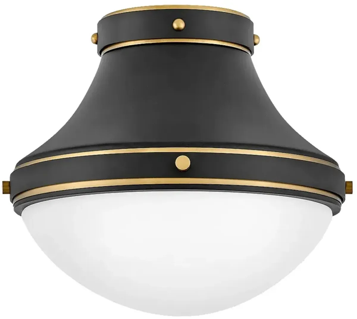 Foyer Oliver-Small Flush Mount-Black