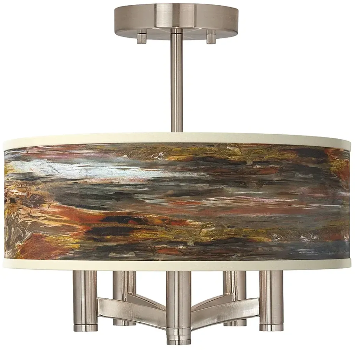 Embracing Change Ava 5-Light Nickel Ceiling Light