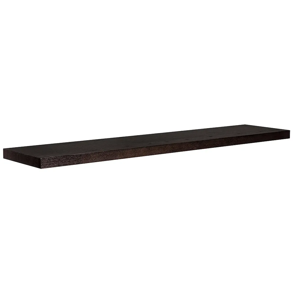 Barney 74 3/4" Wide Wenge Stained Wood Floating Wall Shelf