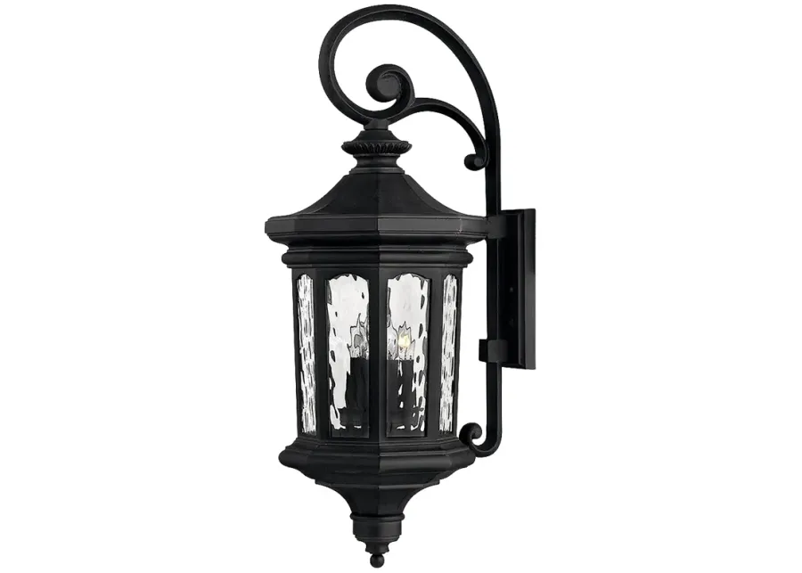 Hinkley Raley 31 1/2" Black Finish Traditional Outdoor Wall Light