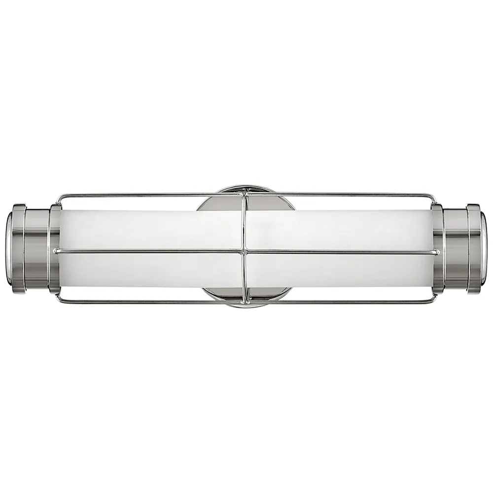 Hinkley Saylor 17" Wide Modern Deco Polished Nickel LED Bath Light