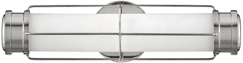 Hinkley Saylor 17" Wide Modern Deco Polished Nickel LED Bath Light