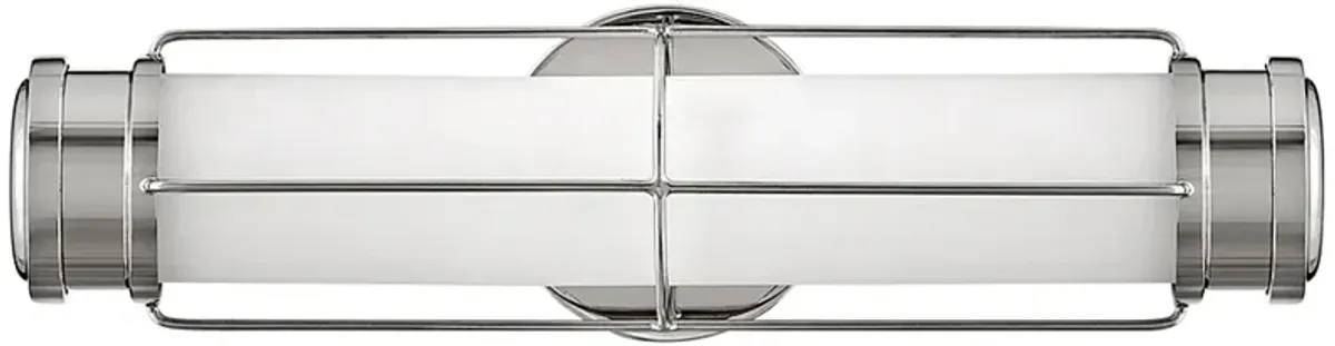 Hinkley Saylor 17" Wide Modern Deco Polished Nickel LED Bath Light