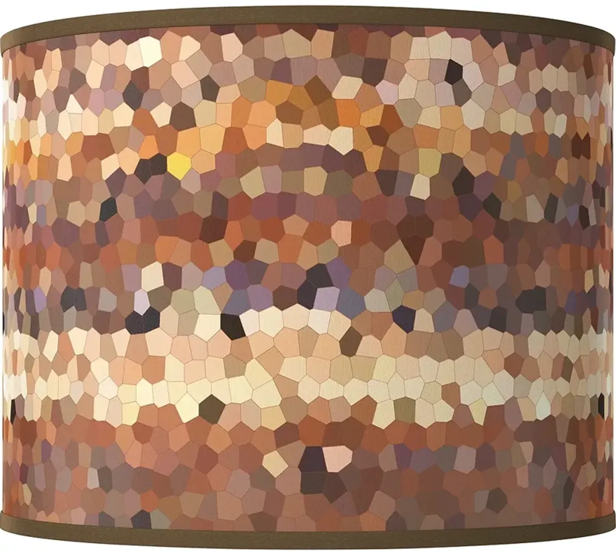 Red Rock White Giclee Round Drum Lamp Shade 14x14x11 (Spider)