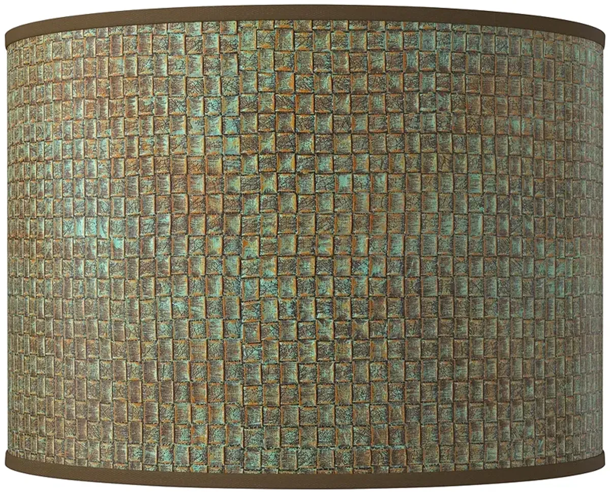 Interweave Patina Giclee Round Drum Lamp Shade 15.5x15.5x11 (Spider)