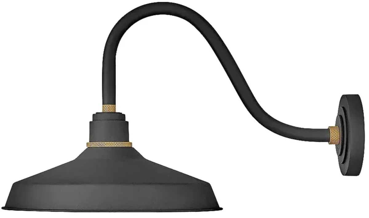 Hinkley Foundry Classic 15 1/4" High Black Outdoor Barn Wall Light
