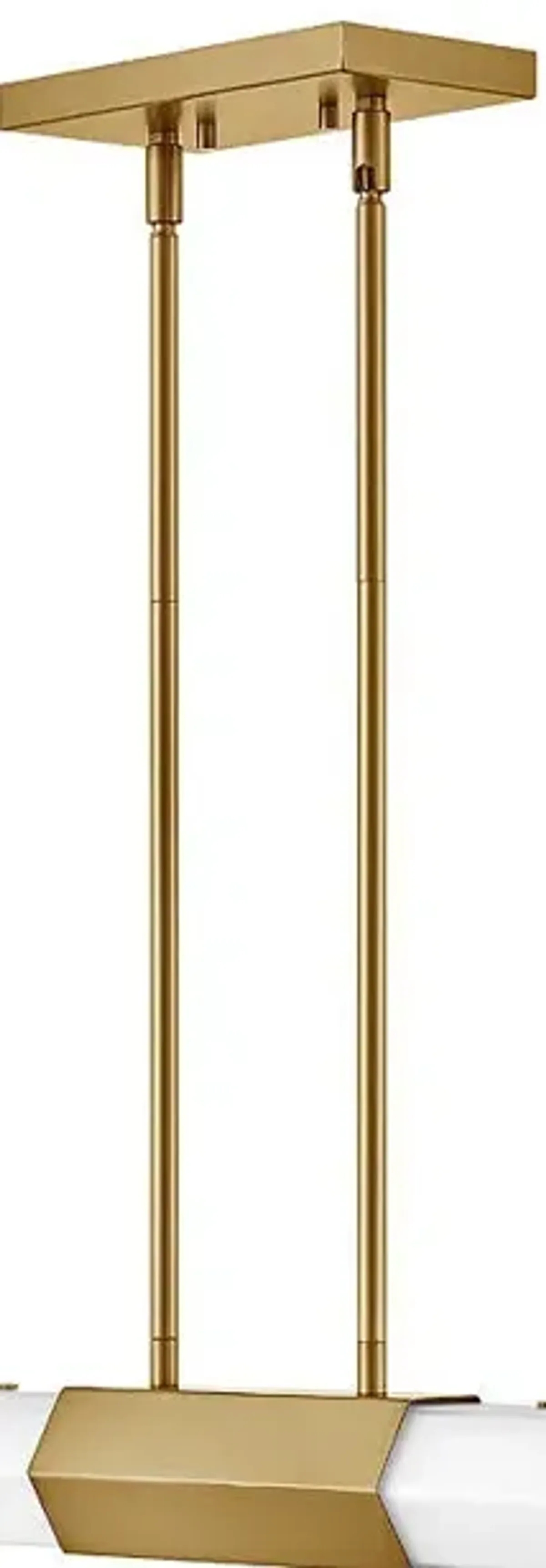 Hinkley - Chandelier Facet Medium LED Linear- Heritage Brass