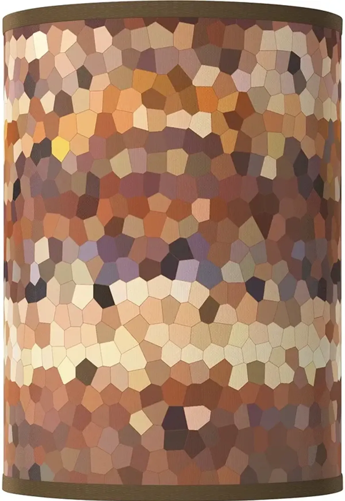 Giclee Glow Red Rock White Giclee Round Cylinder Lamp Shade 8x8x11 (Spider)