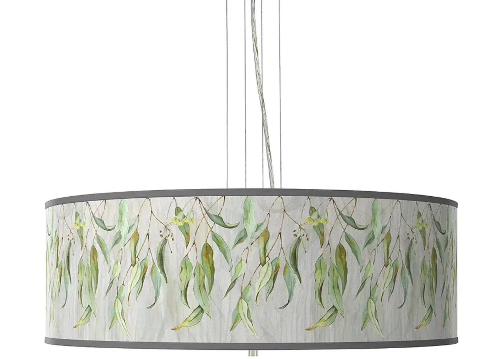 Eucalyptus Giclee 24" Wide 4-Light Pendant Chandelier