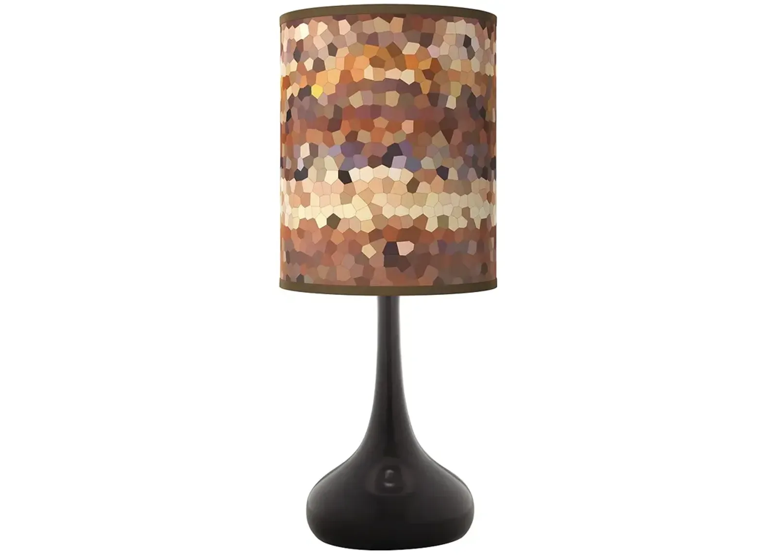 Red Rock Giclee Black Droplet Table Lamp