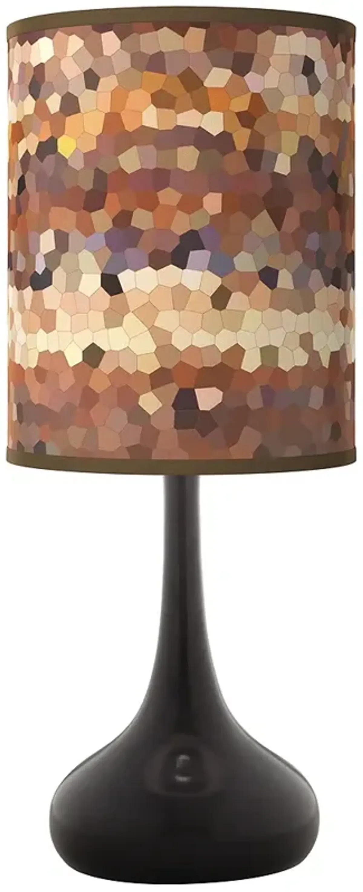 Red Rock Giclee Black Droplet Table Lamp