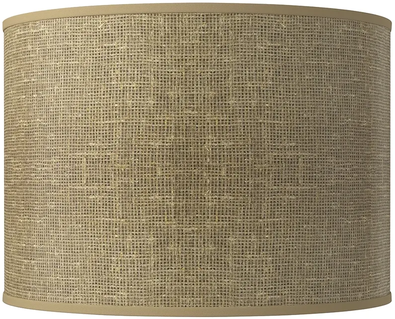 Burlap Print Giclee Round Drum Lamp Shade 15.5x15.5x11 (Spider)