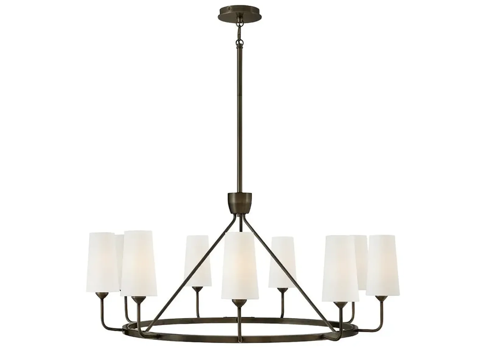 Hinkley - Chandelier Lewis Medium Single Tier Pendant- Black Oxide